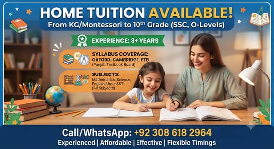 Home tutor available