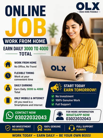 “Online Work From Home Job – Earn Up to 3,000–4,000 Daily”