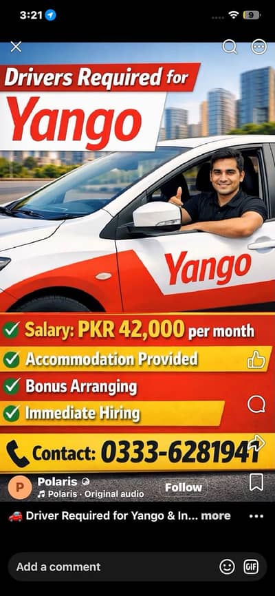 required driver urgently
