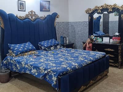 Used Bed, Dressing and side tables sell