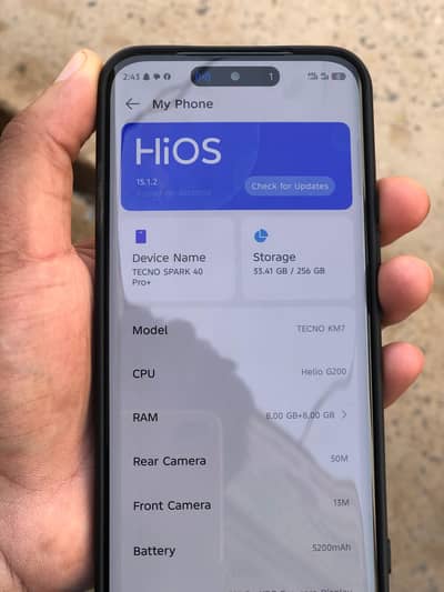 Tecno spark 40 pro plus lush condition like new