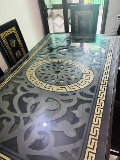 Dining table with 6 chairs