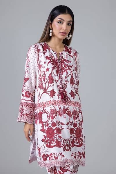 Khaddi embroidered shirt