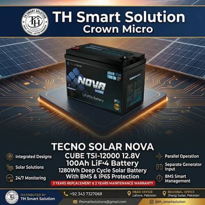 Tecno Solar Nova Cube TSI-1200 12.8V 100Ah LiFePO