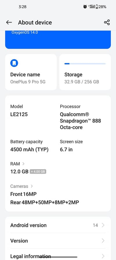 One Plus 9 Pro 5g