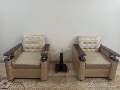 7 Seater Sofa Set + 3 Tables | Complete Living Room Set