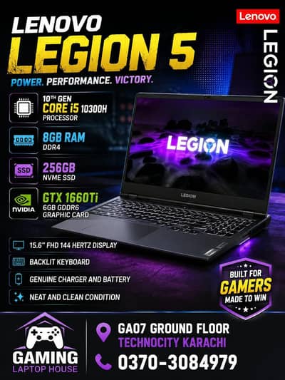 Lenovo Legion 5 - GTX 1660Ti 6GB - Gaming Laptop House