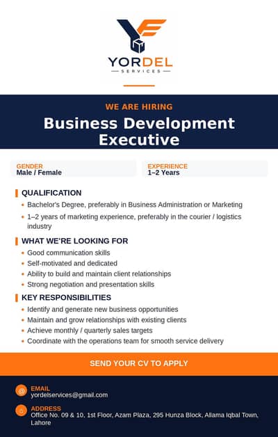 Business Development Executive – Yordel Services