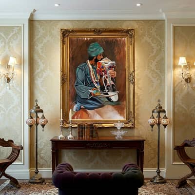 Traditional / Modern Handmade Painting Home Decor Customize03433606964