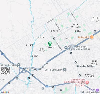 Housing Foundation Sector G-14/4(50*90)=1-Kanal Plot For Sale In #1370 Series