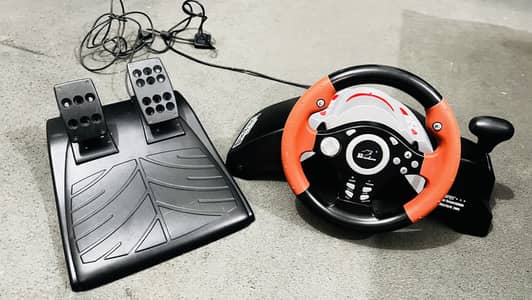 Gaming steering wheel with vibration 100% ok