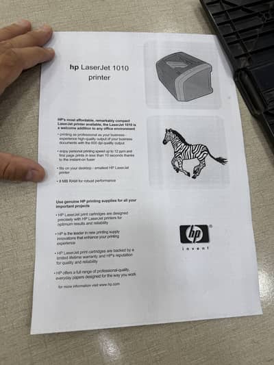 Printer- | HP 1010. | -Excellent Condition. Tonner ink Full hai.