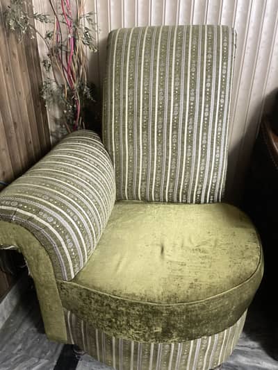 Green Long Back Sofa Set