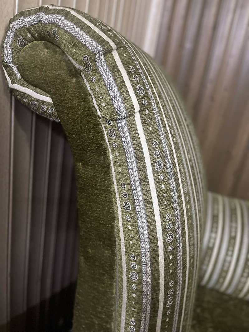 Green Long Back Sofa Set 8