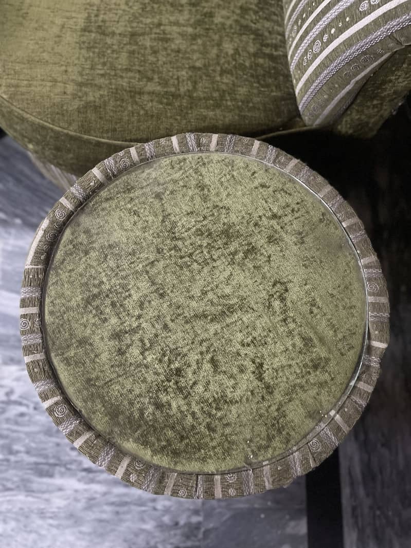 Green Long Back Sofa Set 9