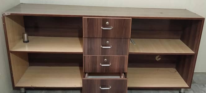 Wooden Counter And Racks