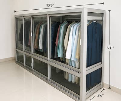 Aluminum & Glass Cupboard