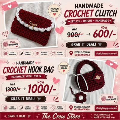 2 Red Purses [Also Make Your Own Designs About your mind]