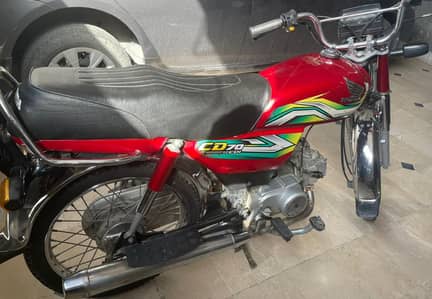 Honda CD 70 2023 model 10 by 10 condition