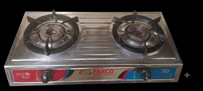 parco 707 table stove.     panel material: stainless steel