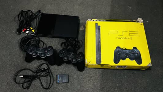 PlayStation 2 slim with complete box