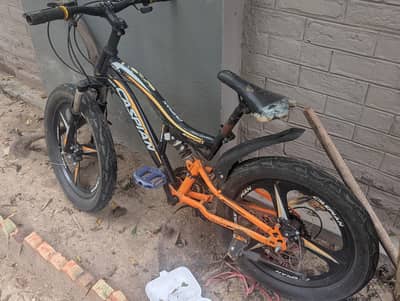 it's bicycle   ak shock karab ha bus all ok