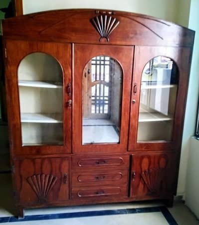 showcase  Pure wood Bartan Almari for sale