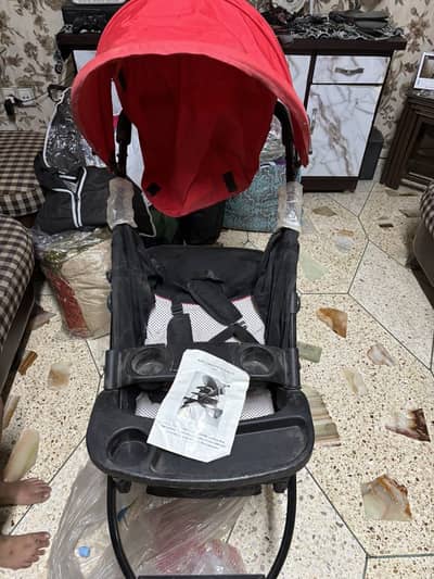 tinnies Stroller, high chair , carry cot