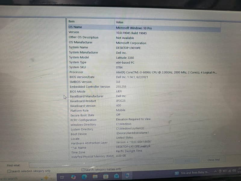 Dell laptop 4