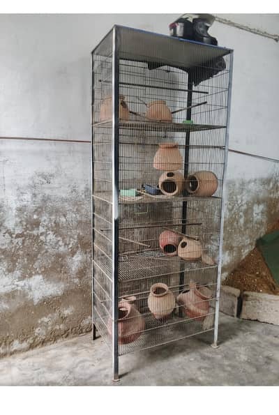 Heavy Duty Multi-Tier Bird Cage / Breeding Cage For Sale/-12000