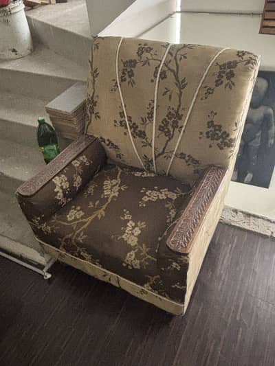 3+1+1 used sofa 5 seater for sale, very strong structure and durable