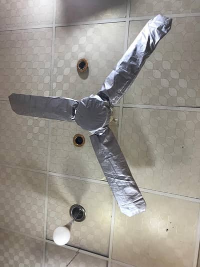 Premium Quality Ceiling fan Cover Grey Parachute Dust Proof.
