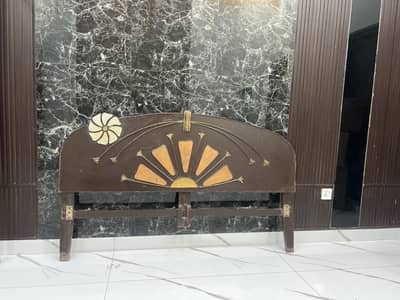Pure Wooden Bed Without assembled