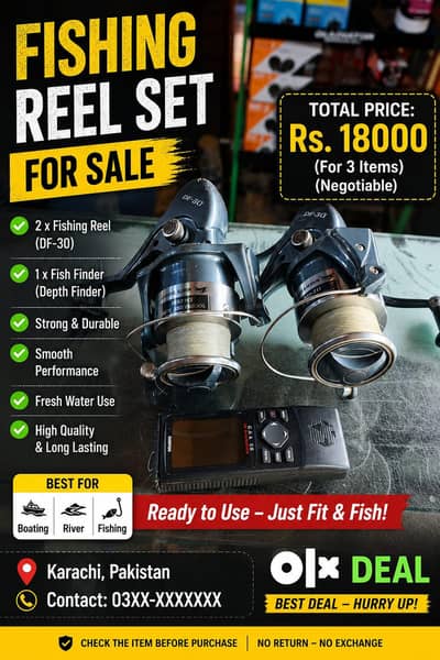 fish reel and wirls