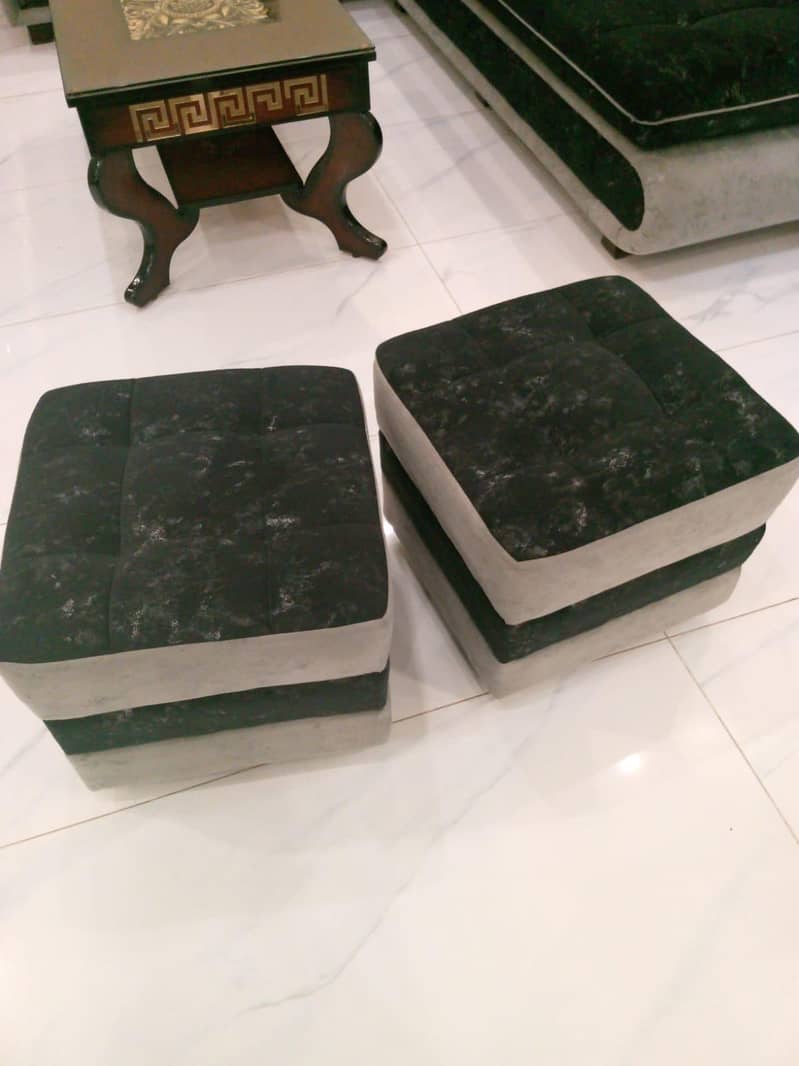 L shape sofa set . . 1