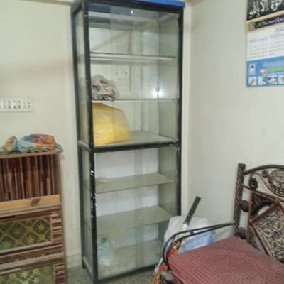good condition for showcase iron and glass material