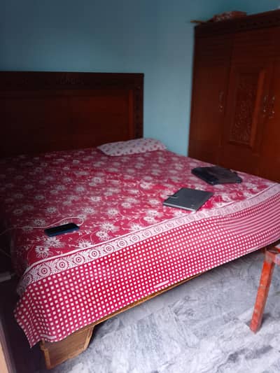 bedset for Room with bed dressing and wardrobe