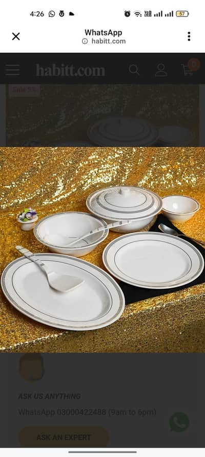 crockery set