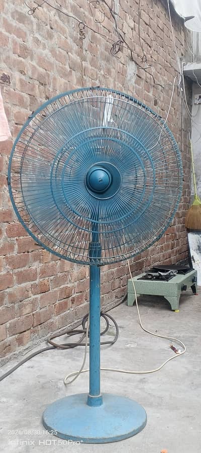 Pedestal Fan In Original Copper