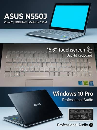 ASUS N550J | Core i7 | 12GB RAM | GTX 750M | 15.6" Touch