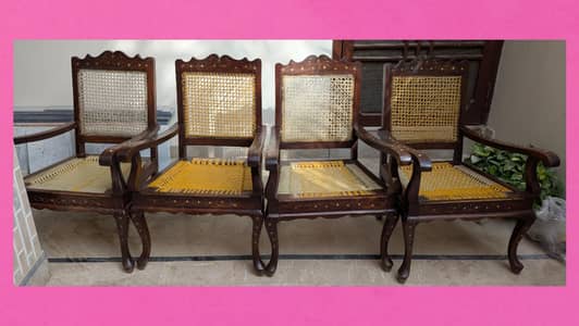 solid sheesham wood chairs