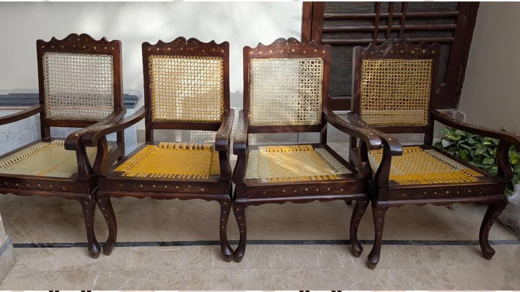 solid sheesham wood chairs 3