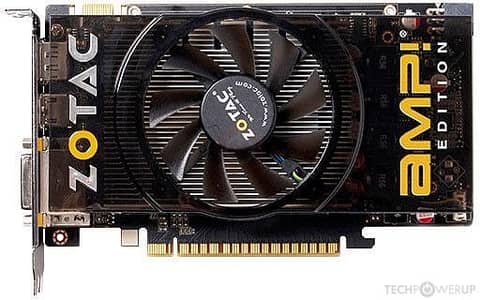 ZOTAC GPU GTS450 WITH 1 GB STORAGE