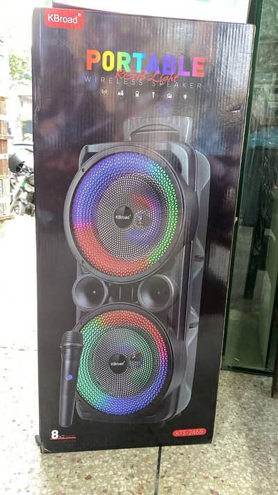 Double 8*8 Inch large Bluetooth Speaker  - Wireless Mic 03190252896