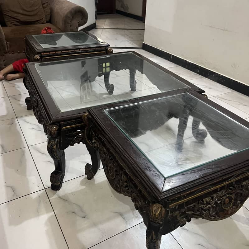 center table with side tables 0