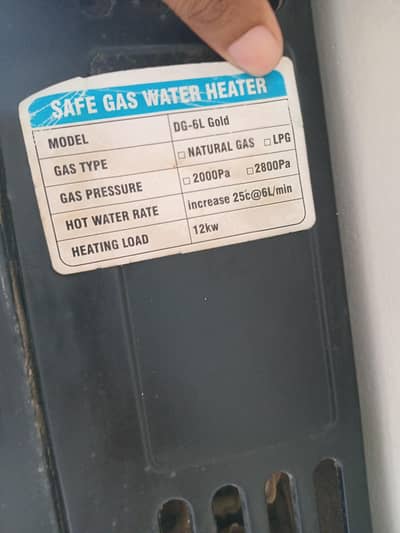 Gas Water Heater for Sale – DG-6L Gold