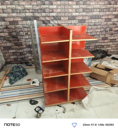 shelf pute wood rectangle