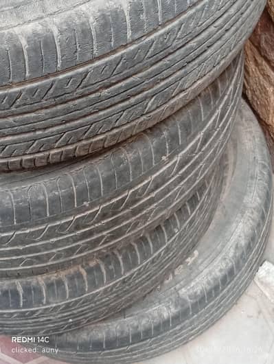 Tyres 14 size used for sale (hayatabad ph1).