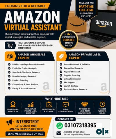 Amazon virtual assistant private label or Amazon wholesale expert
