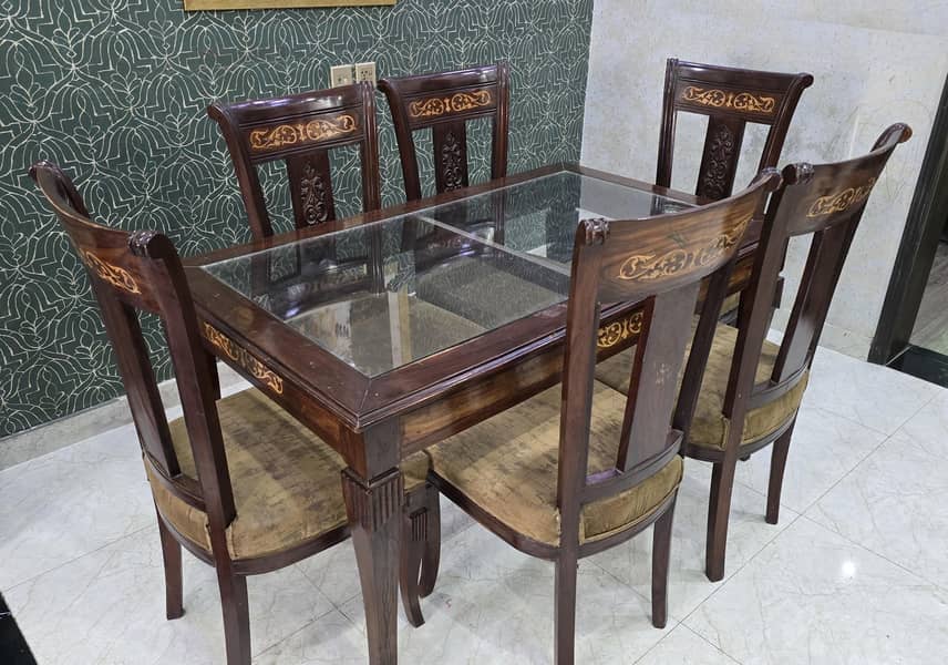 Dining Table Set with 6 Chairs 0